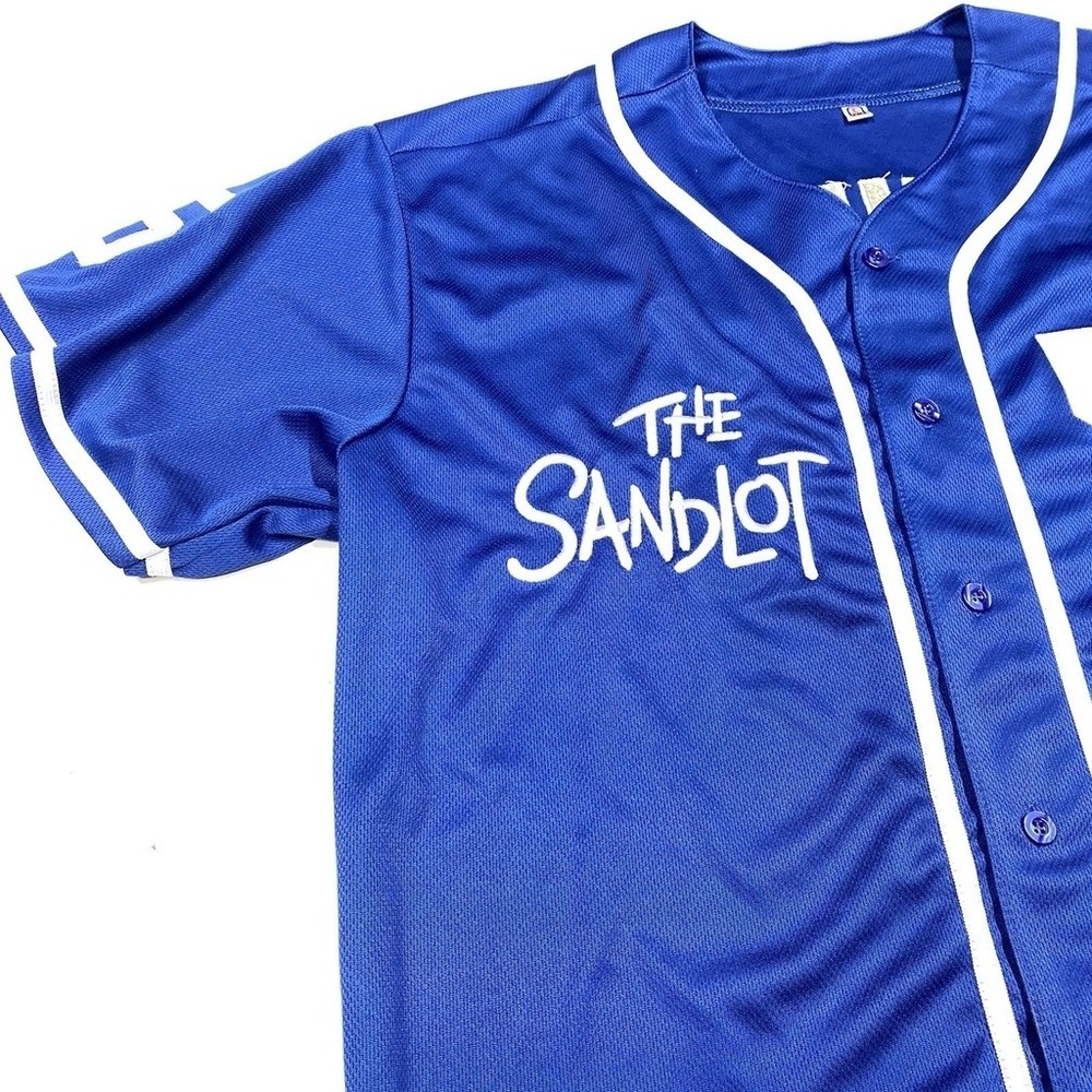 Sandlot Baseball Jersey Squints #5 Dodger Blue Stitched Men's Size Large - Picture 5 of 11